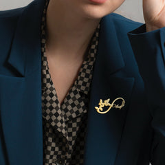 Personalised Infinity  name brooch - Giva